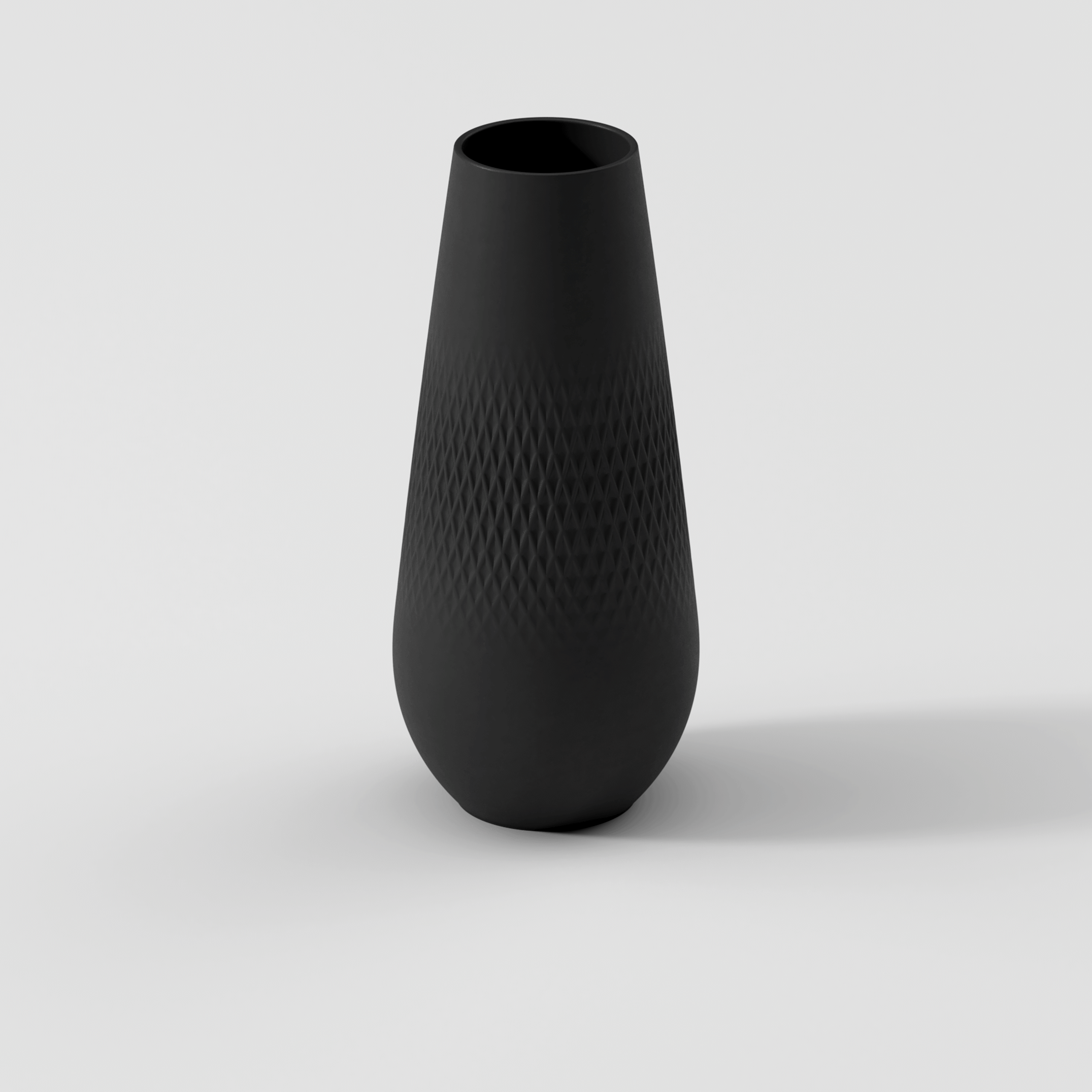 Manufacture Vase Black, 4.6'' x 10.5'', Premium Porcelain