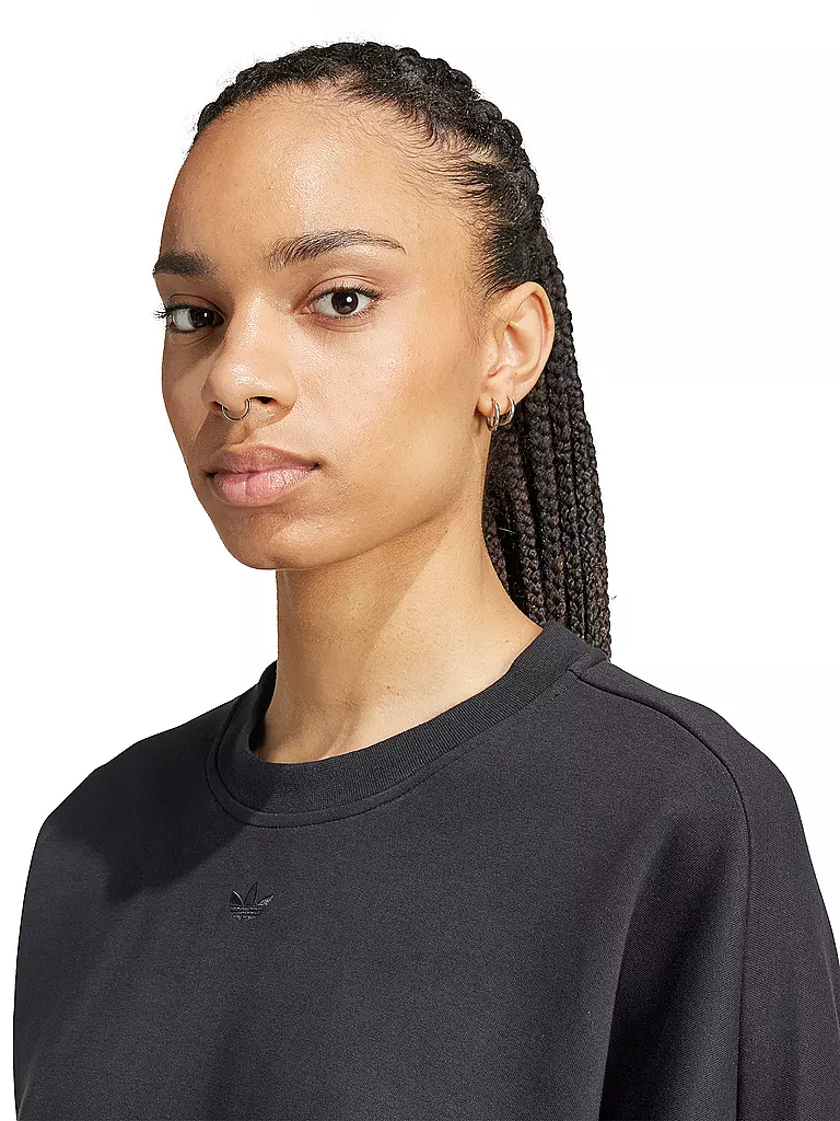 ADIDAS ORIGINALS Sweater RUCHED  schwarz