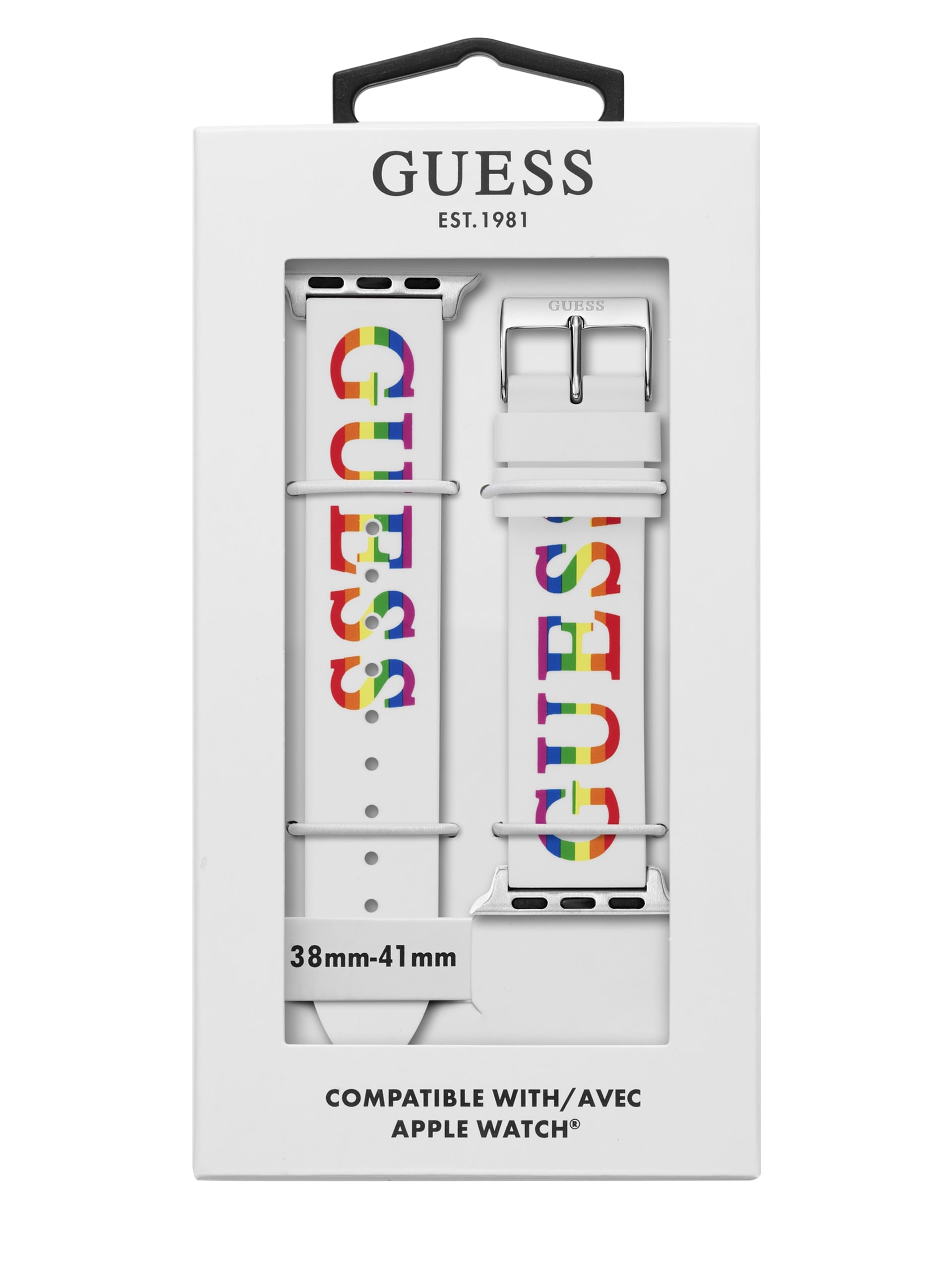 Pulseira de silicone arco-íris de 38 a 40 mm para Apple Watch®