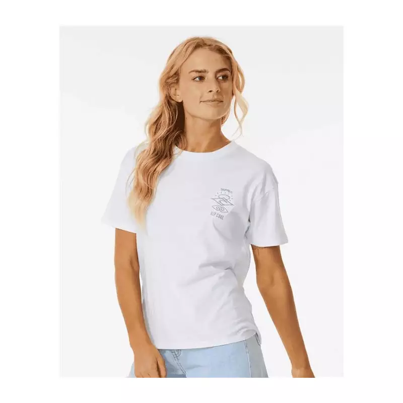 Teeshirt femme RIPCURL Icons Of Surf Relaxed Tee White