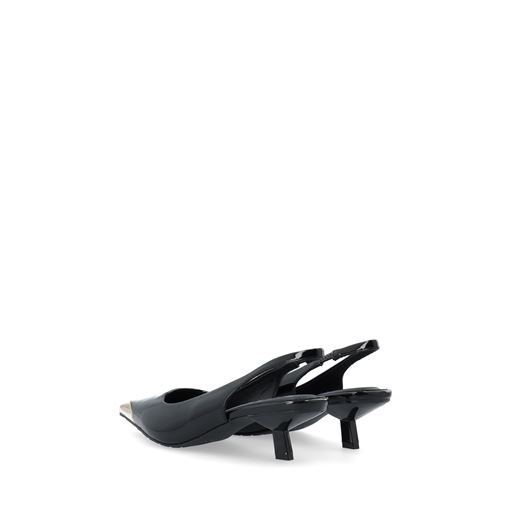 Bianco BIAKristin Kitten Heel Slingback Sko, Black Gold, 39