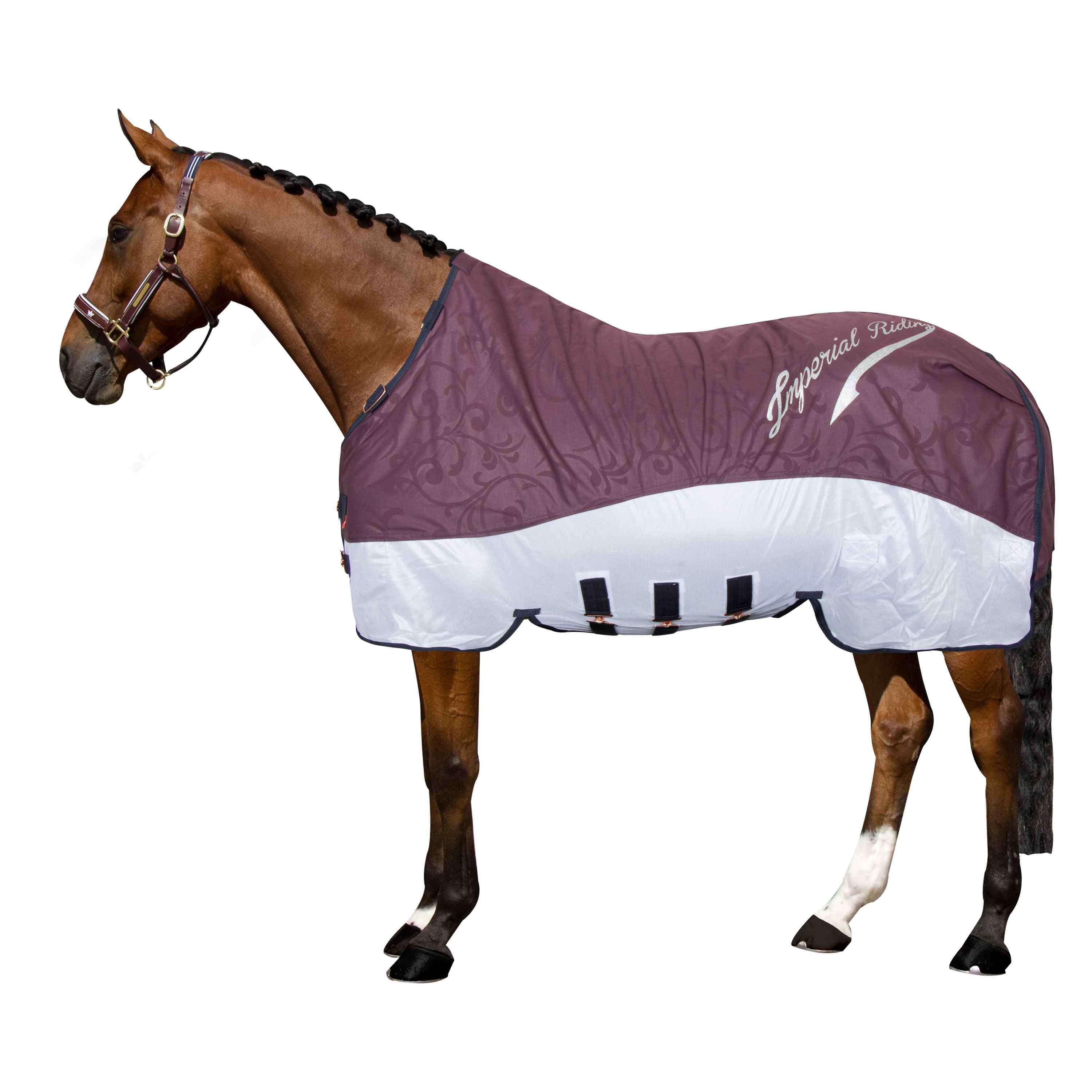 Imperial Riding Vliegen- en Regendeken IRHSuper-Dry Bordeaux