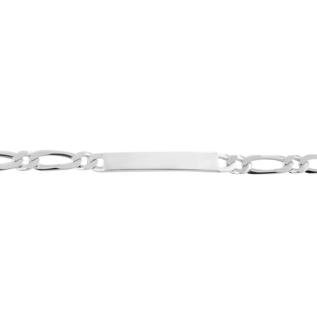 Bracelet Identité Anilo Argent Blanc