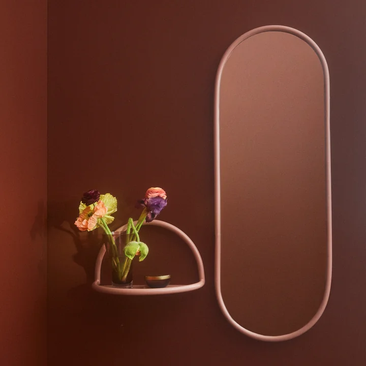 AYTM - Angui Wandspiegel small, 29 x 78 cm, silber
