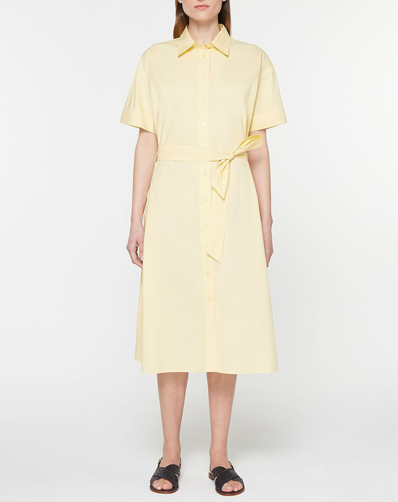 Jodhpur Robe en Popeline de Coton bio Micro jaune