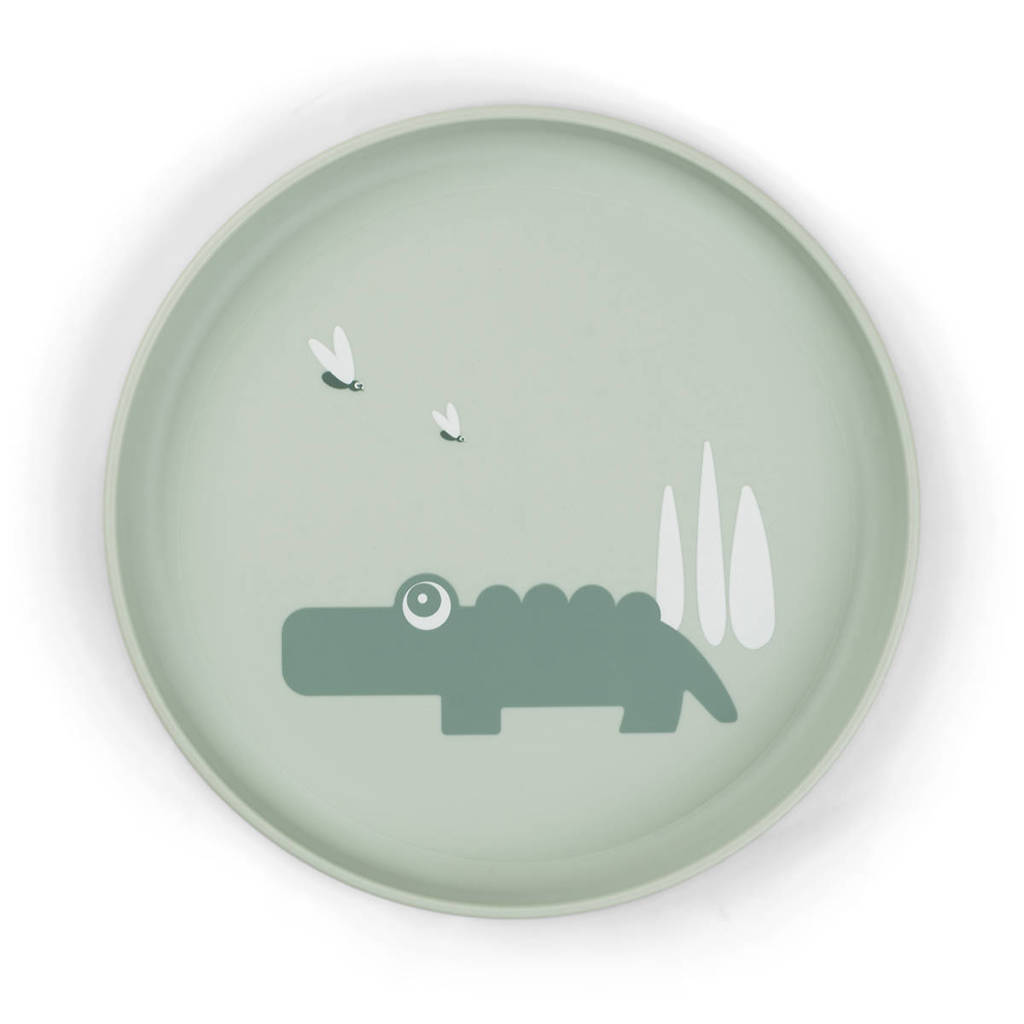 Foodie plate Croco Green
