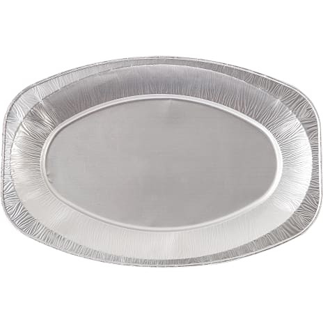 Duni oval serveringsfad 3-pak - sølv