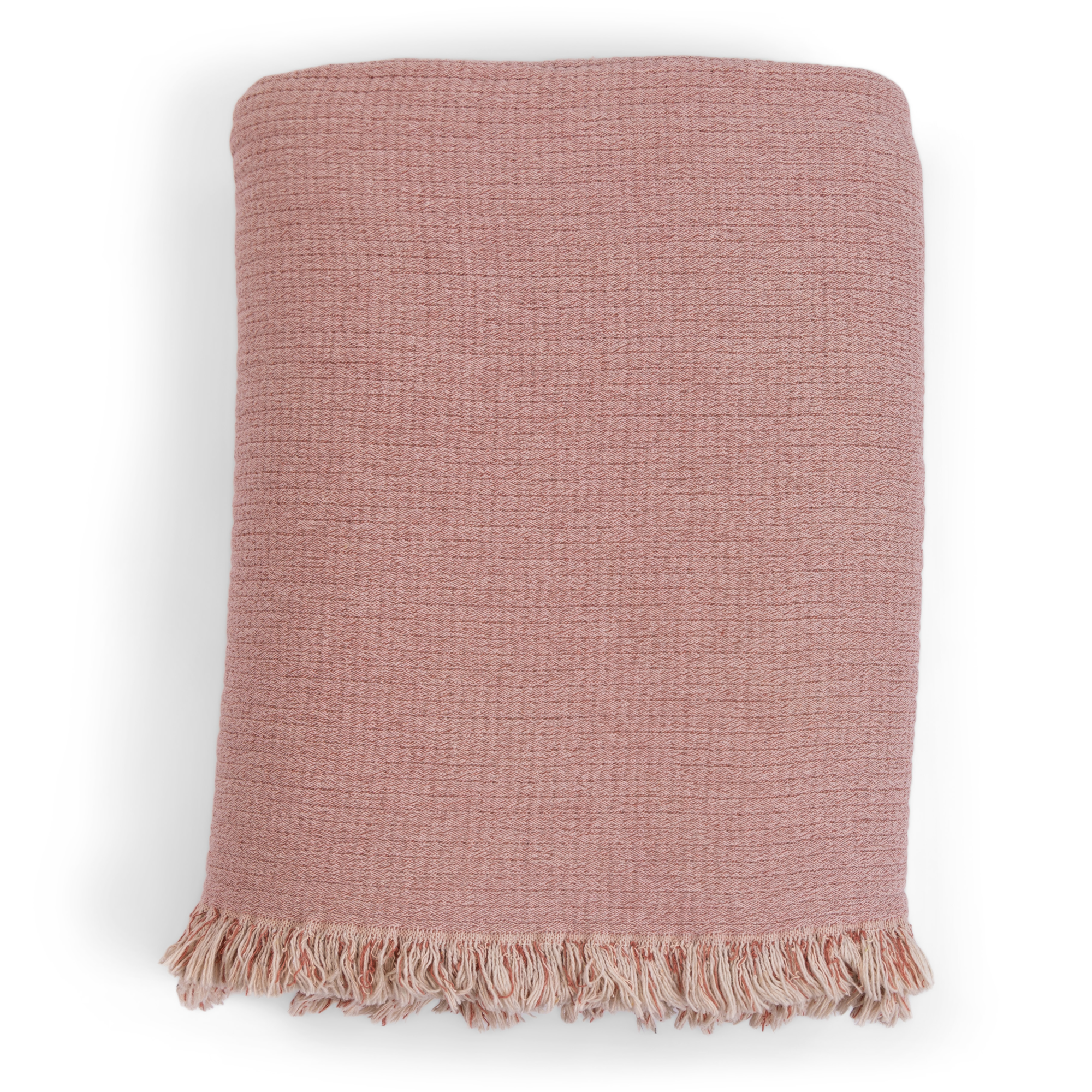 Sprei Crinkle soft pink 180x260 cm