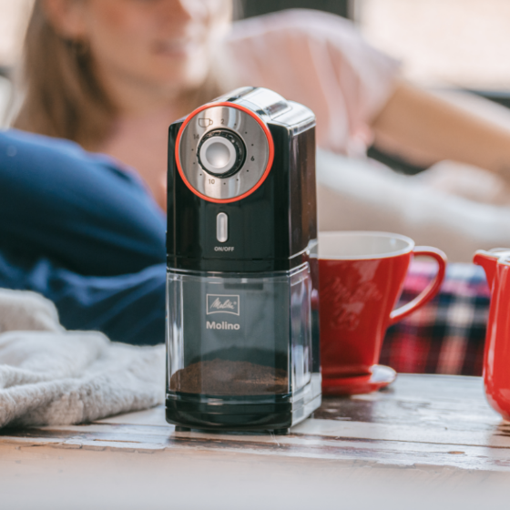 Molino®|Kaffeemühle Schwarz-Rot