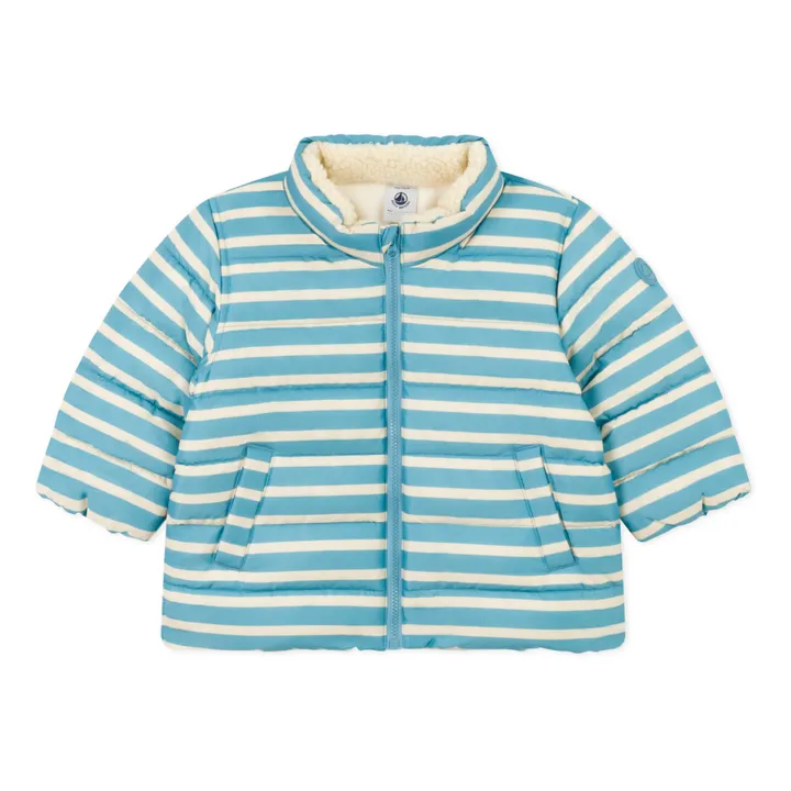 Petit Bateau Doudoune à Capuche Rétractable  | Bleu