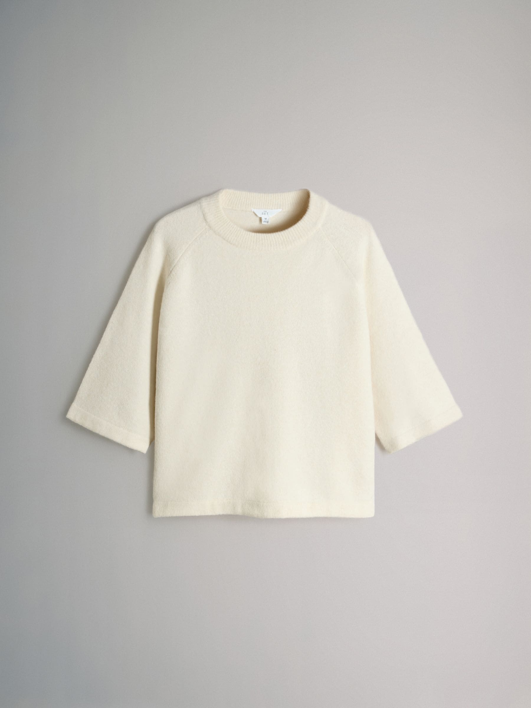 Zwart/grijs gemêleerd/crème - The Set 3 Pack Knitted T-Shirts With Wool