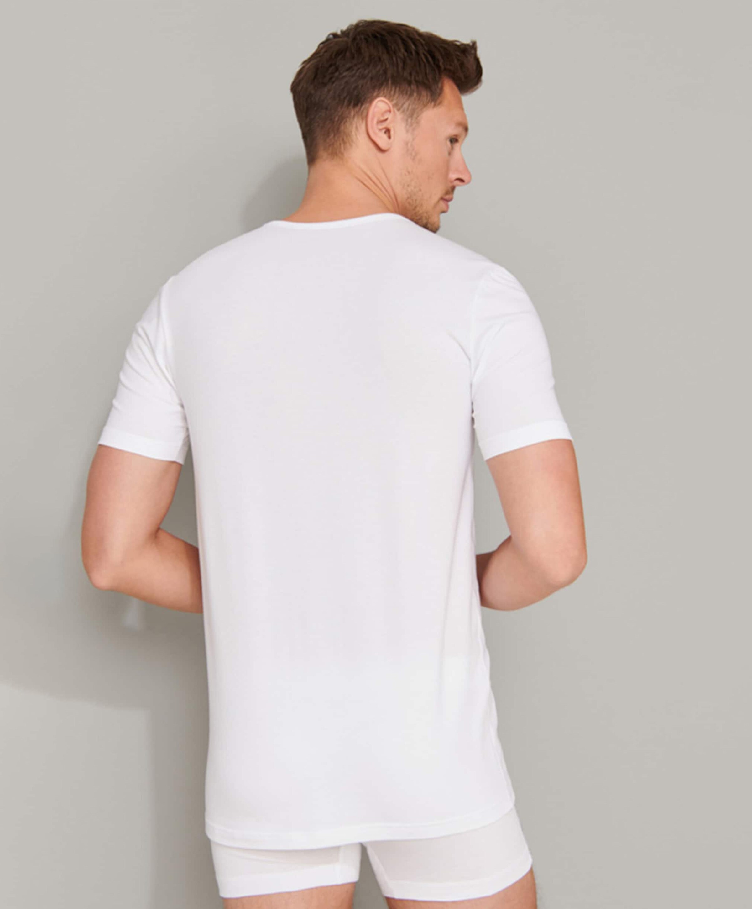 Schiesser Heren T-shirt wit