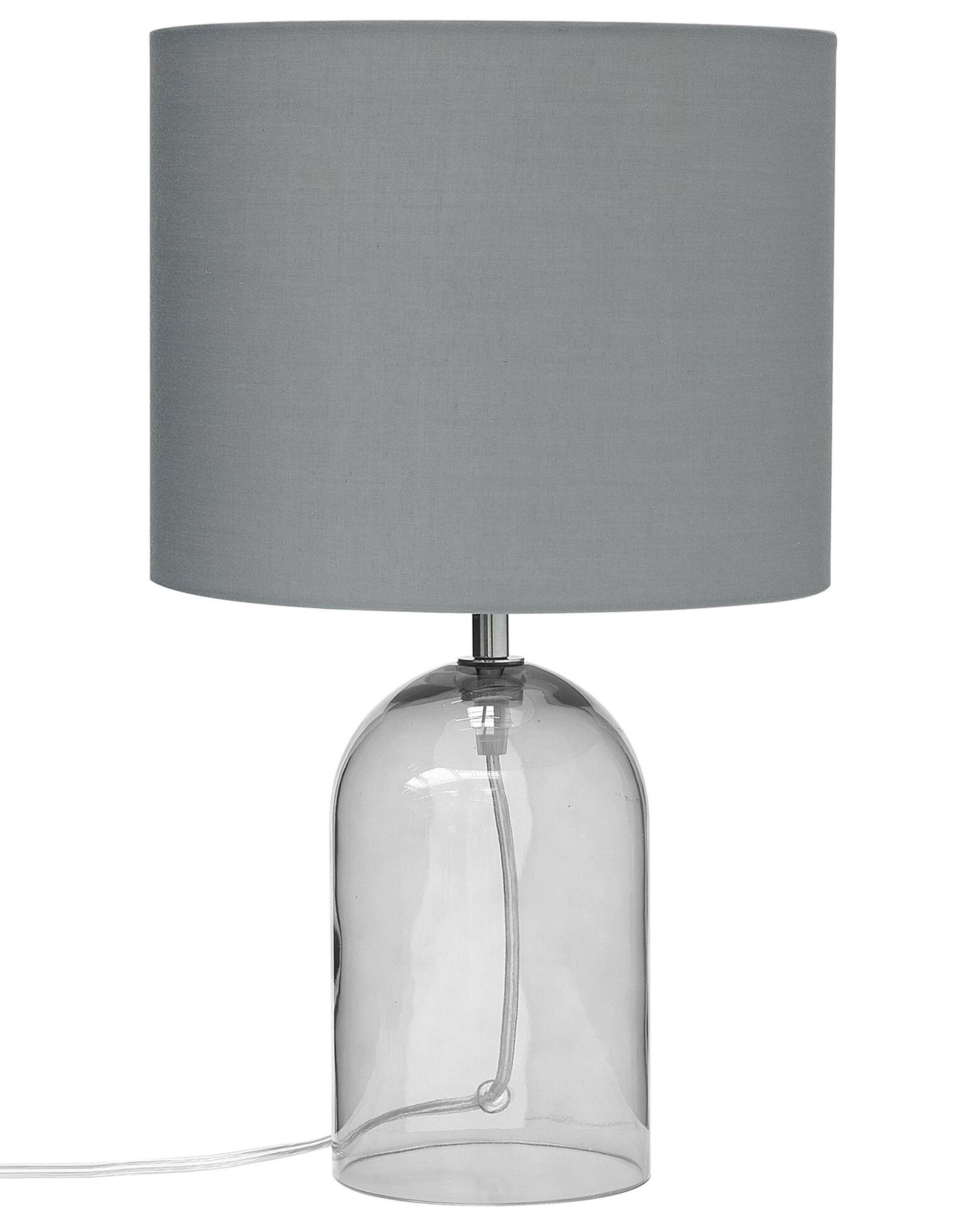 Tafellamp DEVOLL Glas Grijs