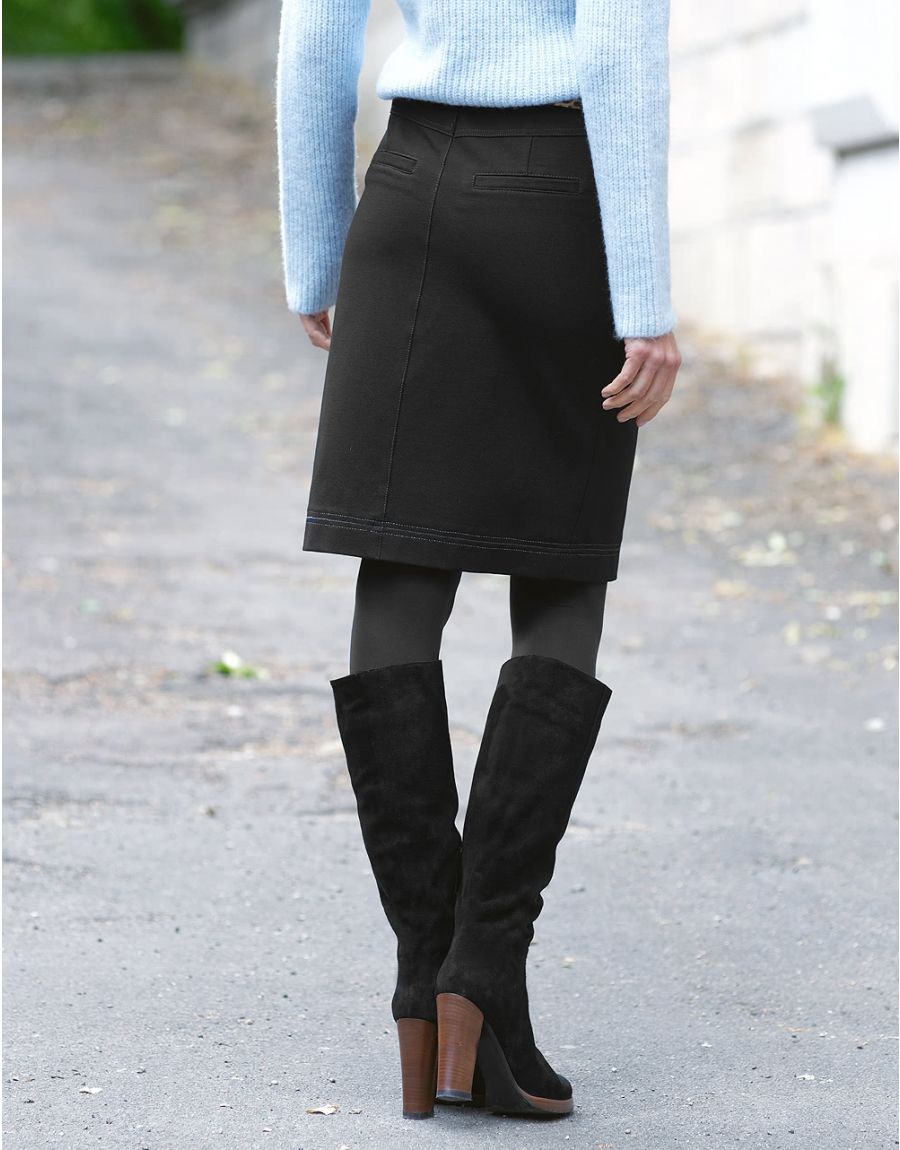 Jupe noire stretch