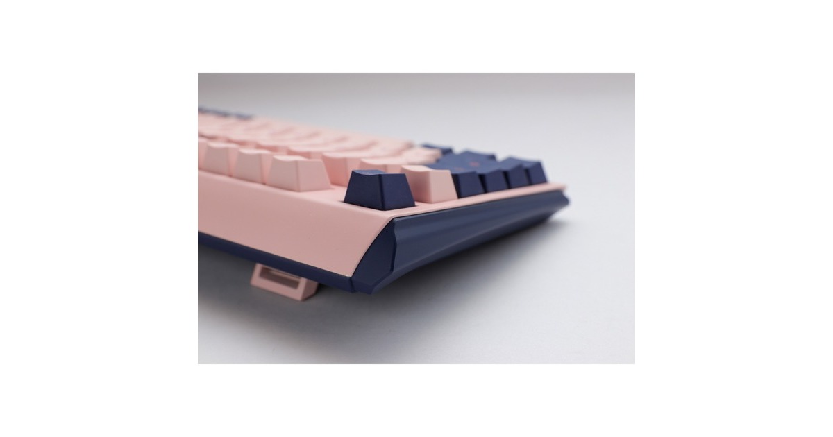 DuckyOne 3 Fuji TKL, toetsenbord  (Roségoud/donkerblauw, US lay-out, Cherry MX Red, PBT Double Shot, hot swap)