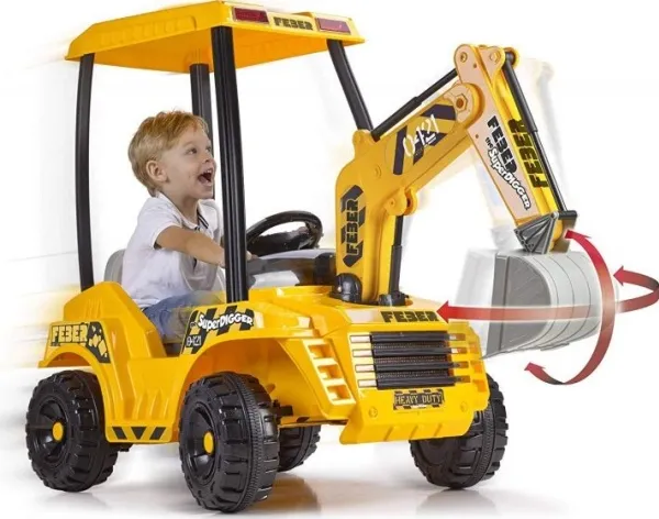 [OUTLET] - FEBER Super Digger, 3 År, 4 hjul, Metal, Plast, Gul, Batterier påkrævet