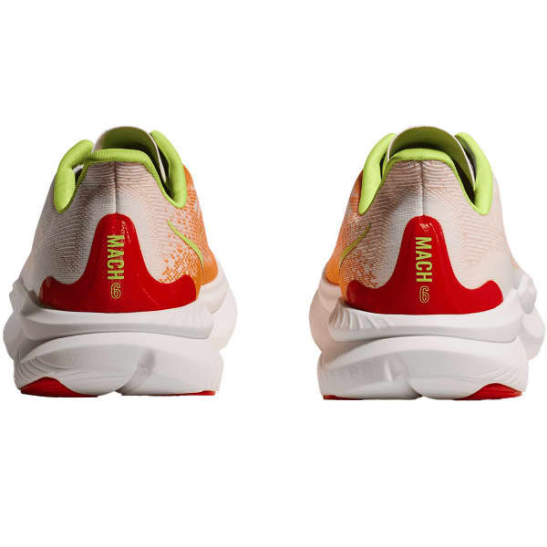 Chaussure running HOKA ONE ONE MACH 6 WHITE / SOLAR FLARE