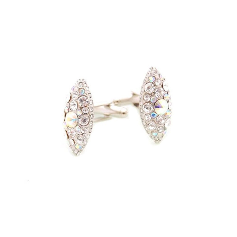 Boutons de manchette, NYX clair, Cristal Swarovski