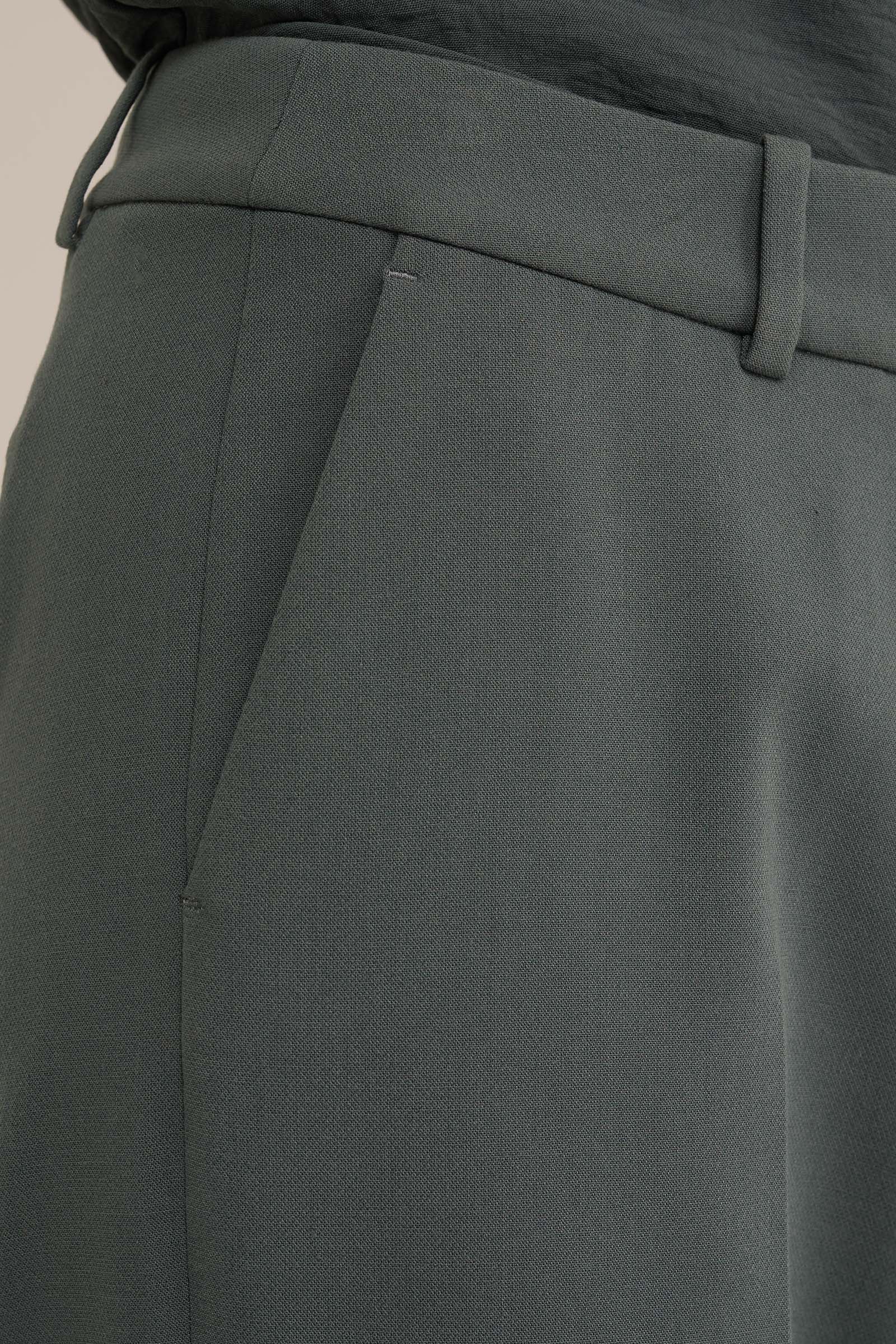 slim fit pantalon WE Fashion Zeegroen