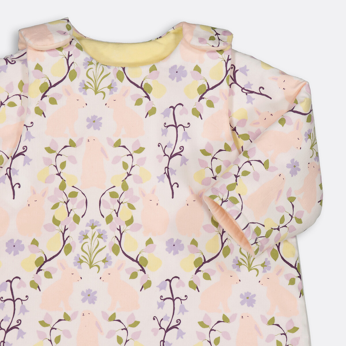 LA REDOUTE INTERIEURS<br>Saco de dormir de inverno em algodão e veludo, Petits Lapins