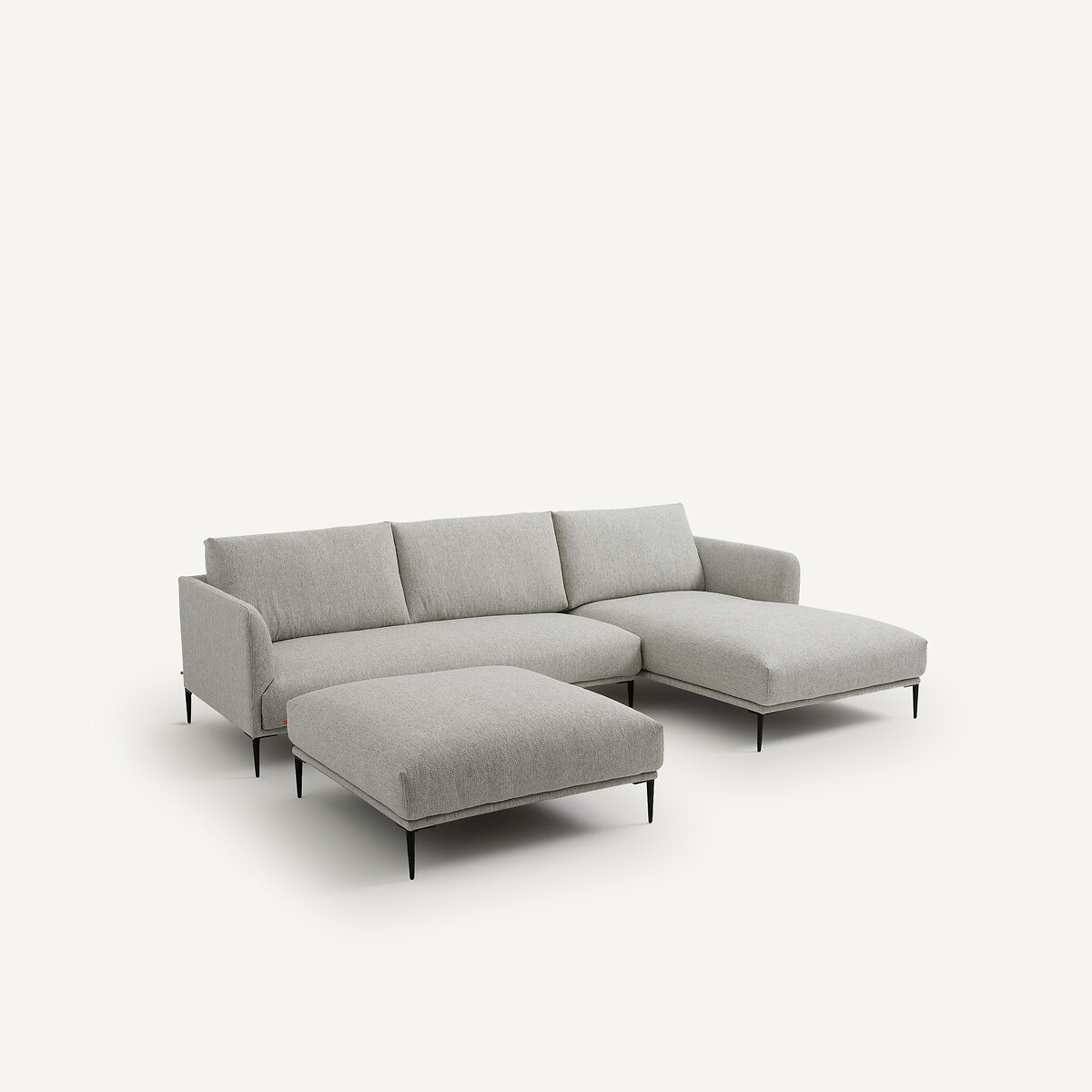 AM.PM<br>Puf XL com efeito bouclette mesclado, Oscar