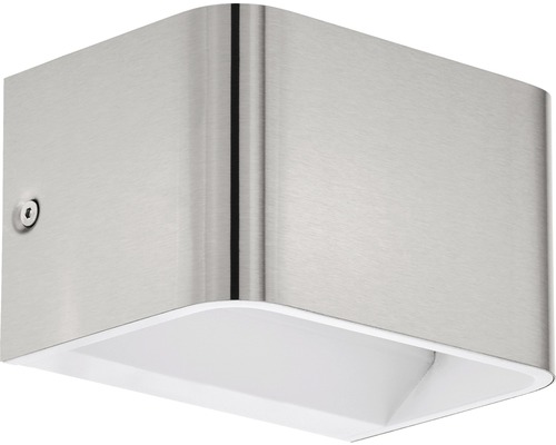 LED wandlamp 600 lm 3000 K HxL 8x13 cm Sania nikkel/mat