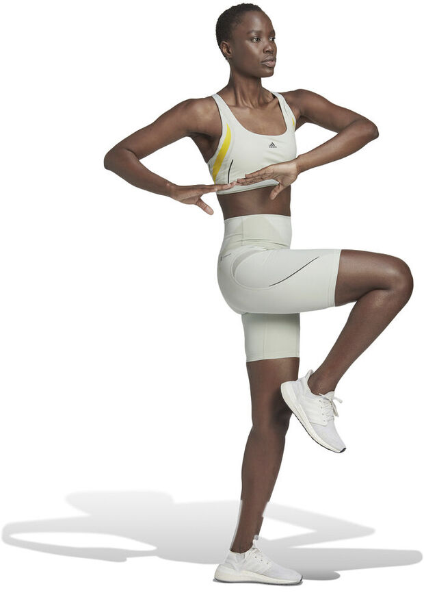 adidas Powerimpact Luxe Medium-Support HIIT sports bh Hvid