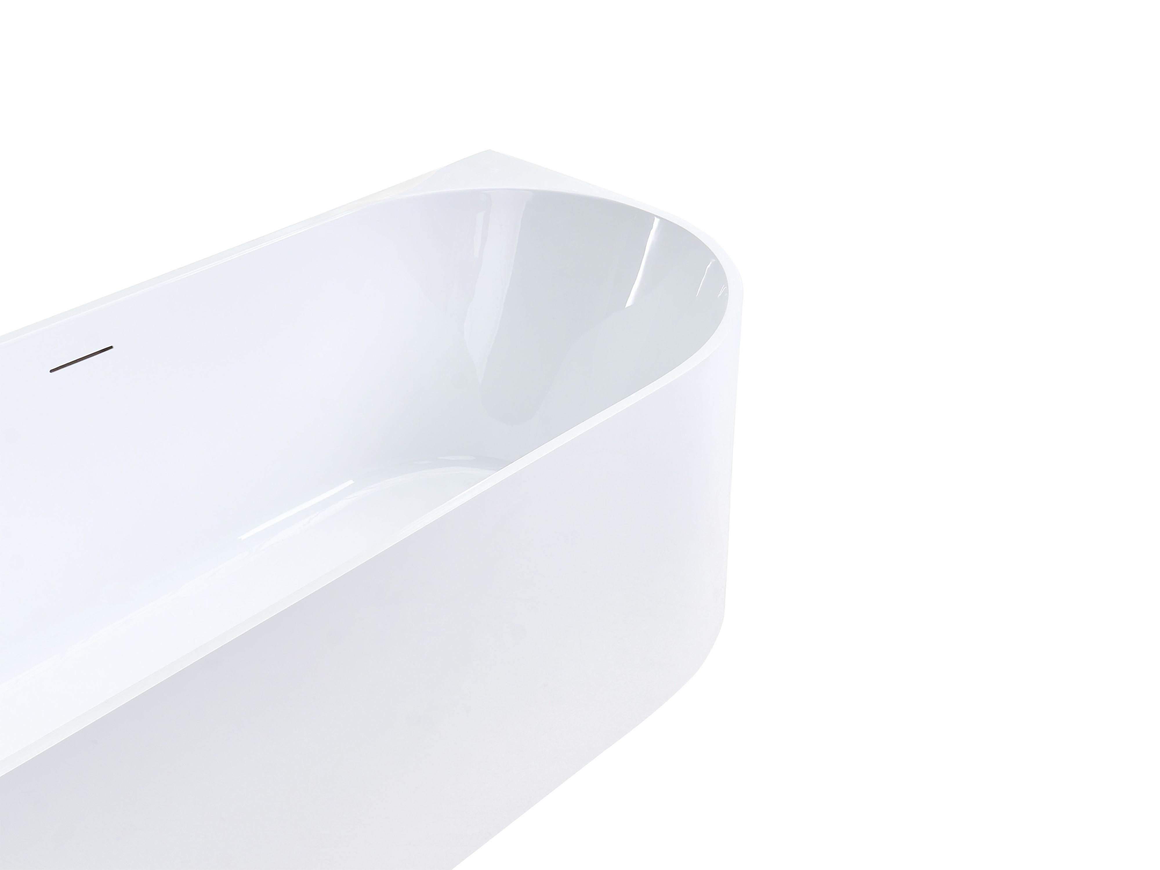 Hoekbad PORTINHO rechtszijdig 170 x 80 cm Wit