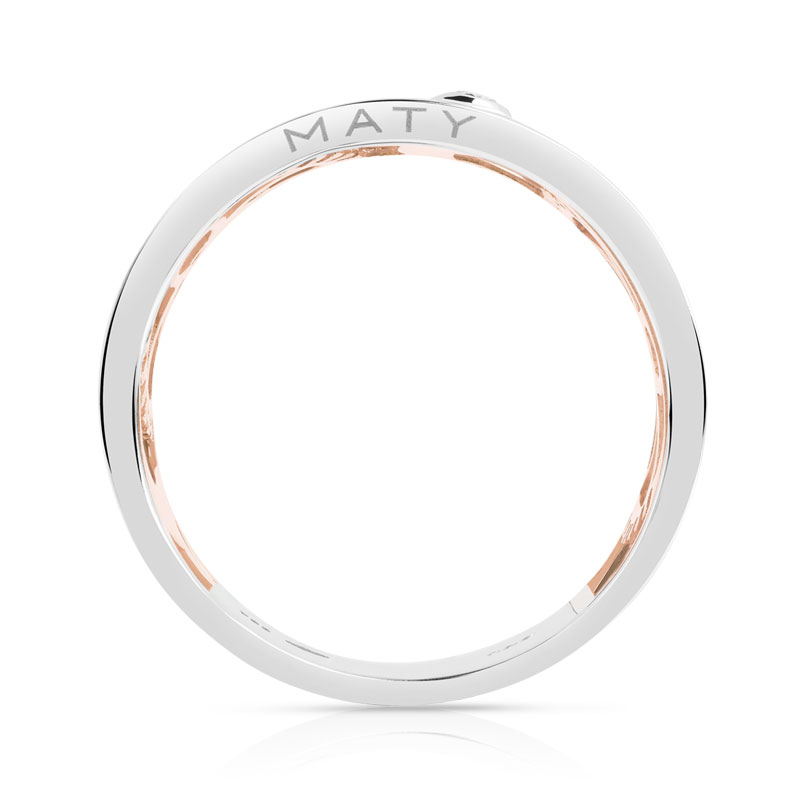 Bague Vesontio 2 ors 750 diamants 0,06 carat