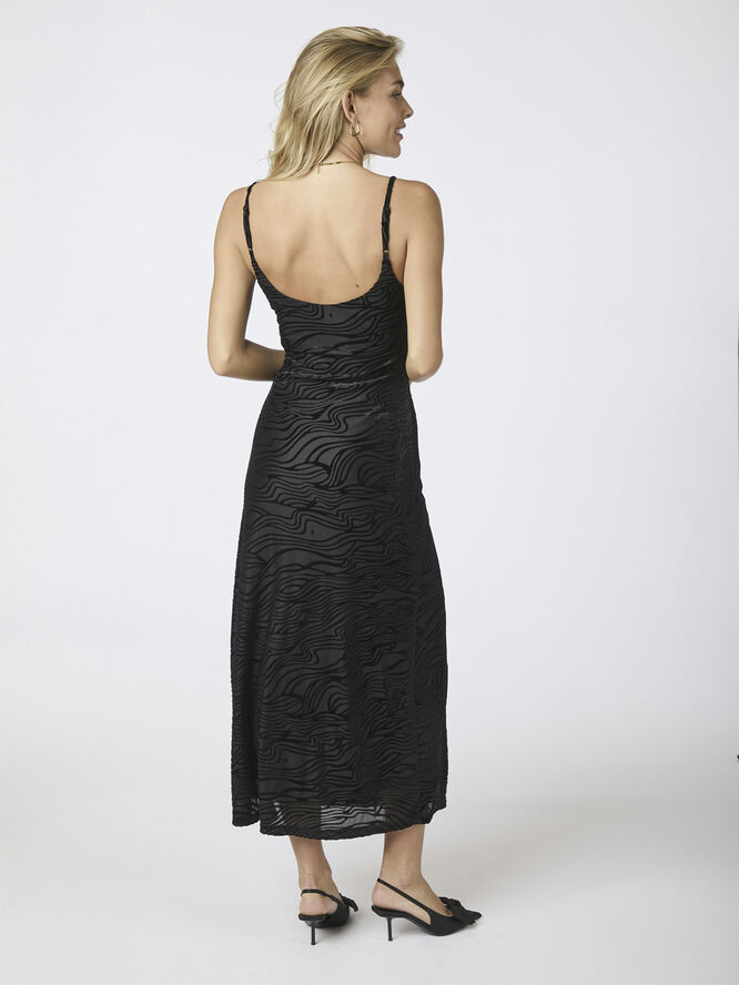Neo Noir Sali Zebra Burnout Dress Black