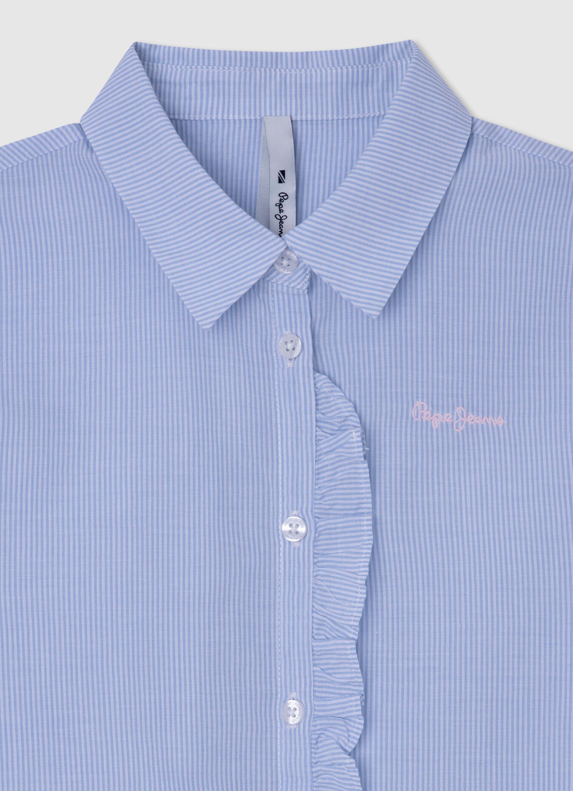 Blusa Saura com estampa listrada - azul-marinho