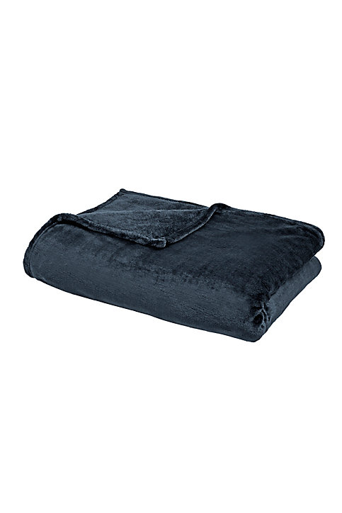 Plaid microplush bleu L.150 x l.120 cm