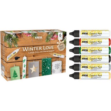 Candle Pen 'Winter Love', set de 6