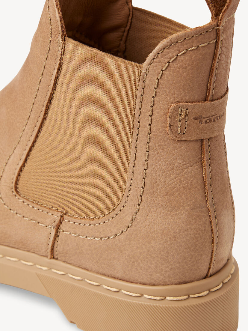 Leren Chelseaboot - beige