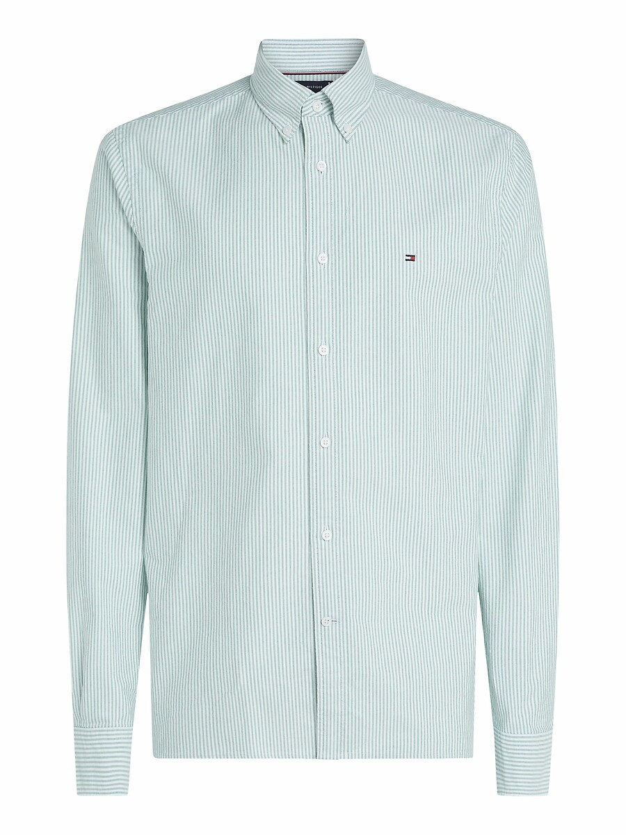 TOMMY HILFIGER<br>Camisa listrada de popeline