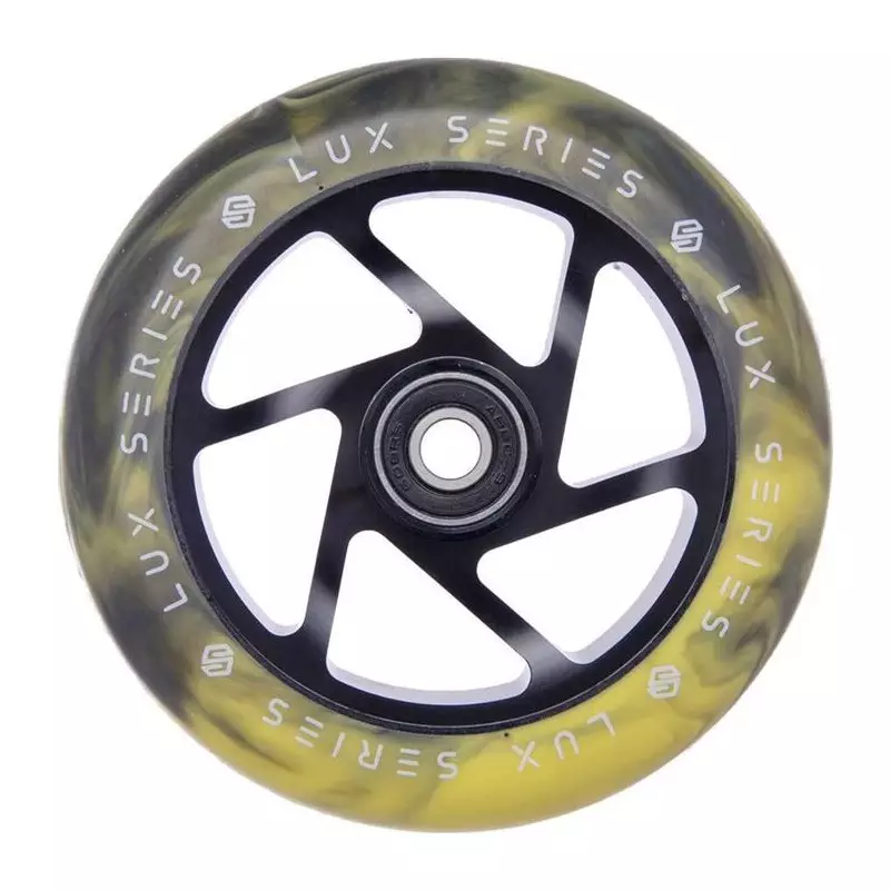 Roue trottinette STRIKER Lux Noir/Jaune 110mm