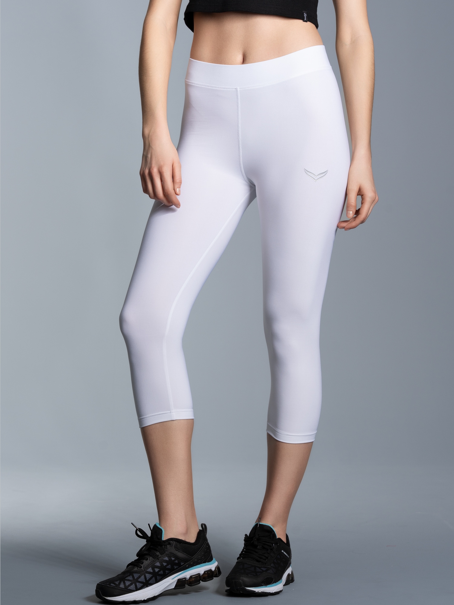 Capri-Leggings Weiss