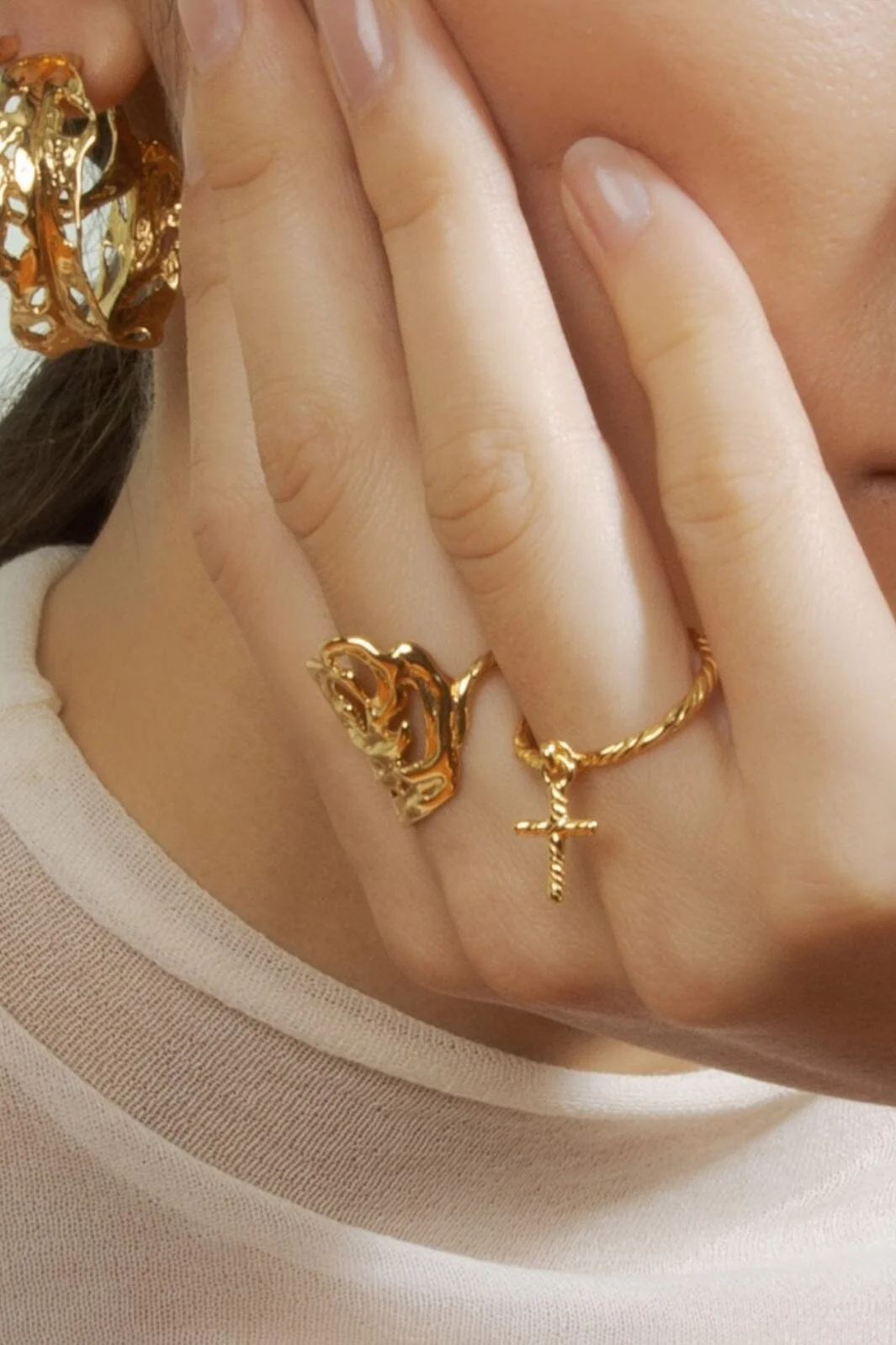 Jane Kønig Big Rose Ring
