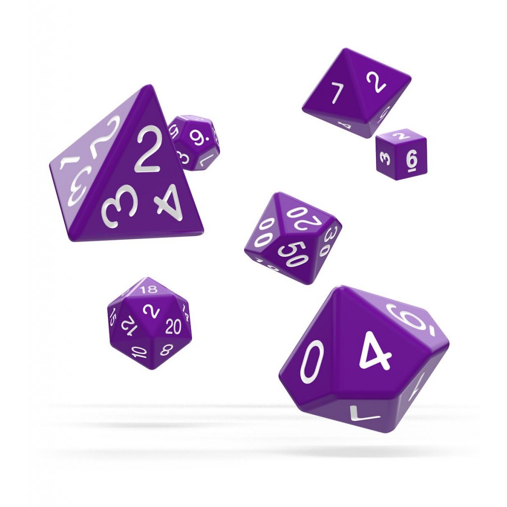 Oakie Doakie Dice dés RPG-Set Solid - Violet (7)