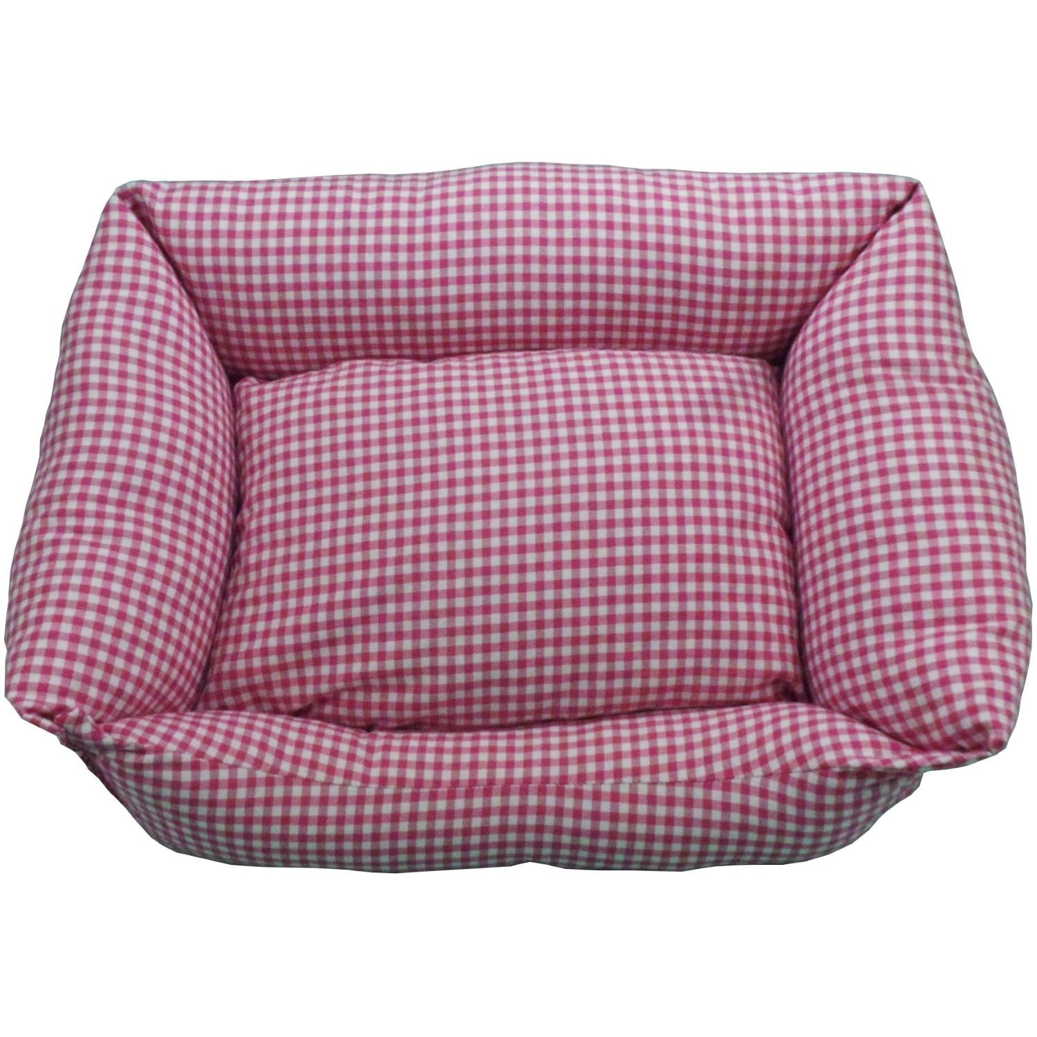 Berço quadrado VICHY T1 50x40 rosa