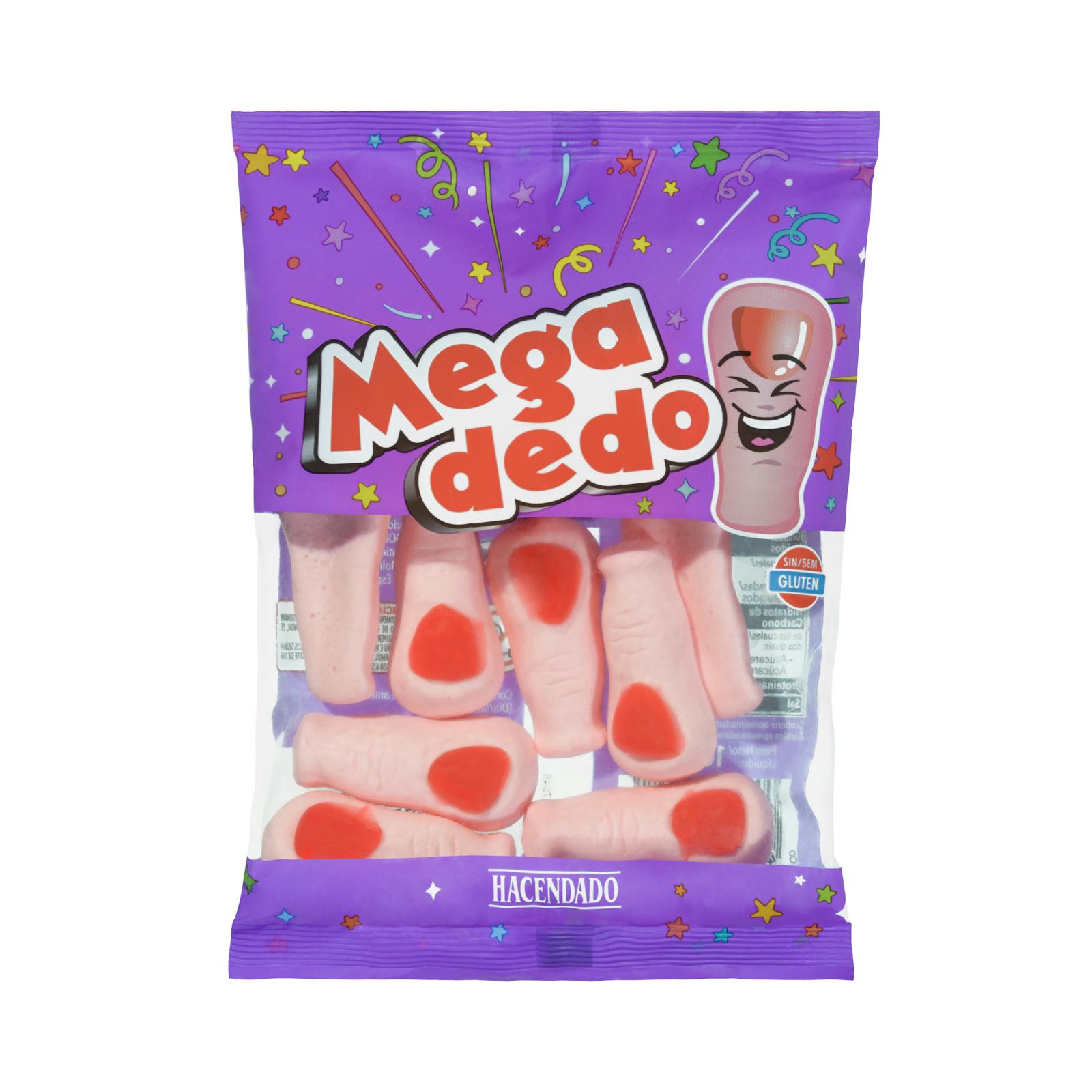 Bonbons aux doigts Mega Hacendado