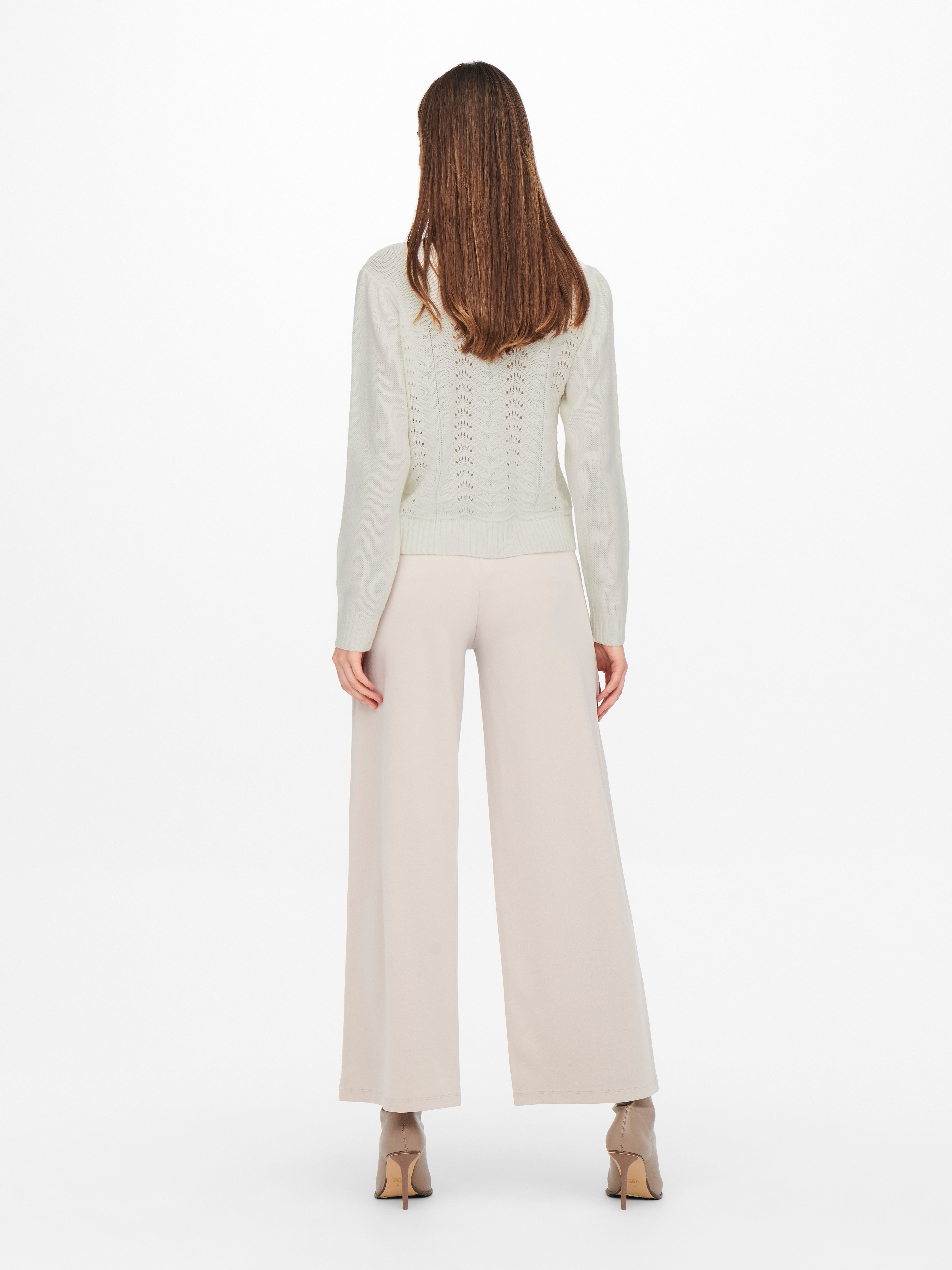 JDYMILO Strickpullover Cloud Dancer
