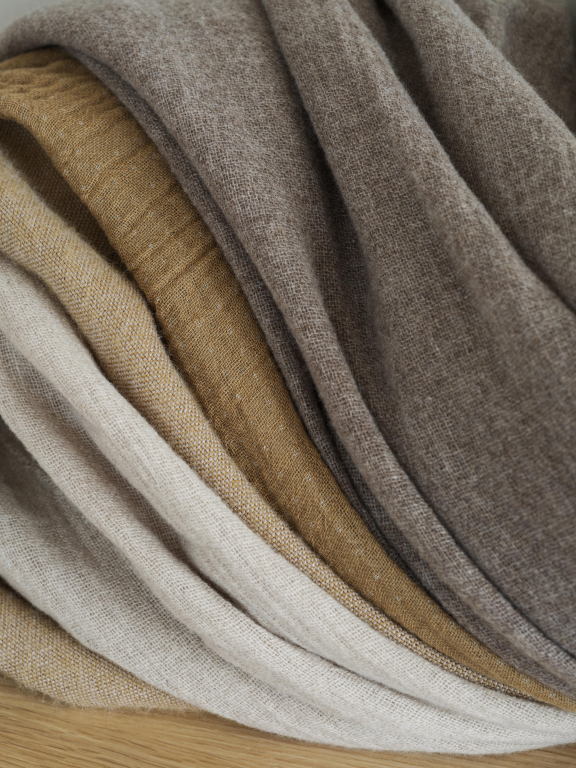 Blomus Merino plaid 130x200 sharkskin