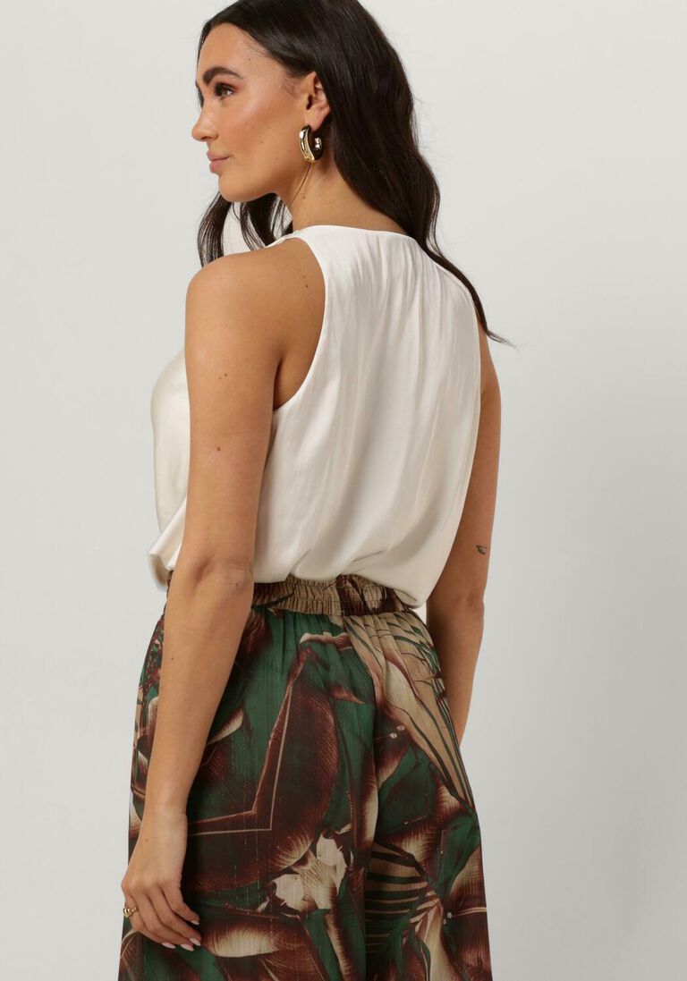 ACCESS creme access top draped top