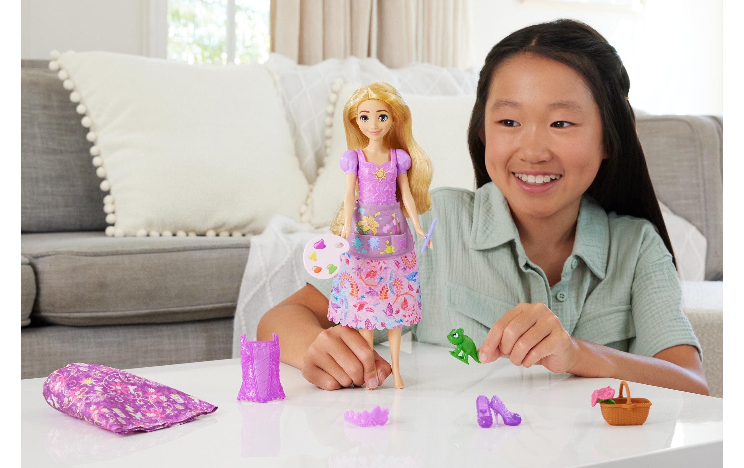 Disney Princess Anziehpuppe »2-in-1-Geschichten Rapunzel-Modepuppe«