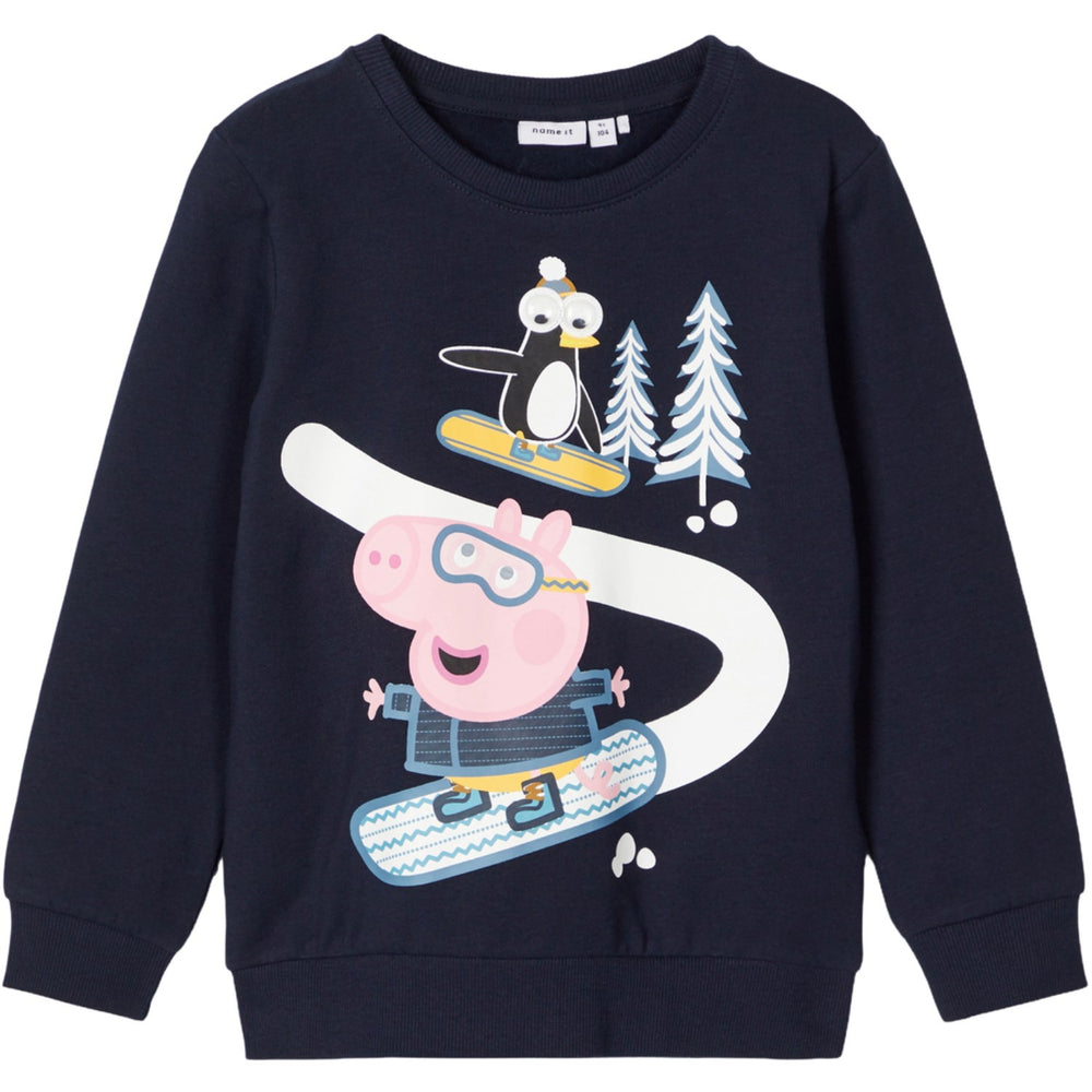 Køb Name It Dark Sapphire Colbie Peppa Pig Regular Sweatshirt