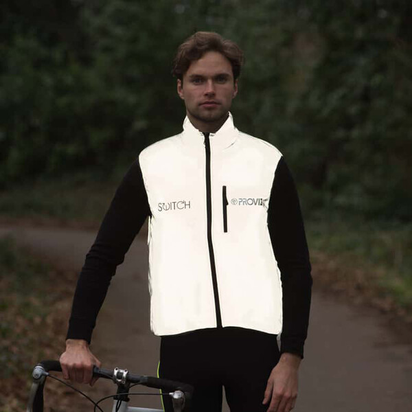 proviz - Veste réfléchissante Switch - sans manches Gris / Jaune fluo