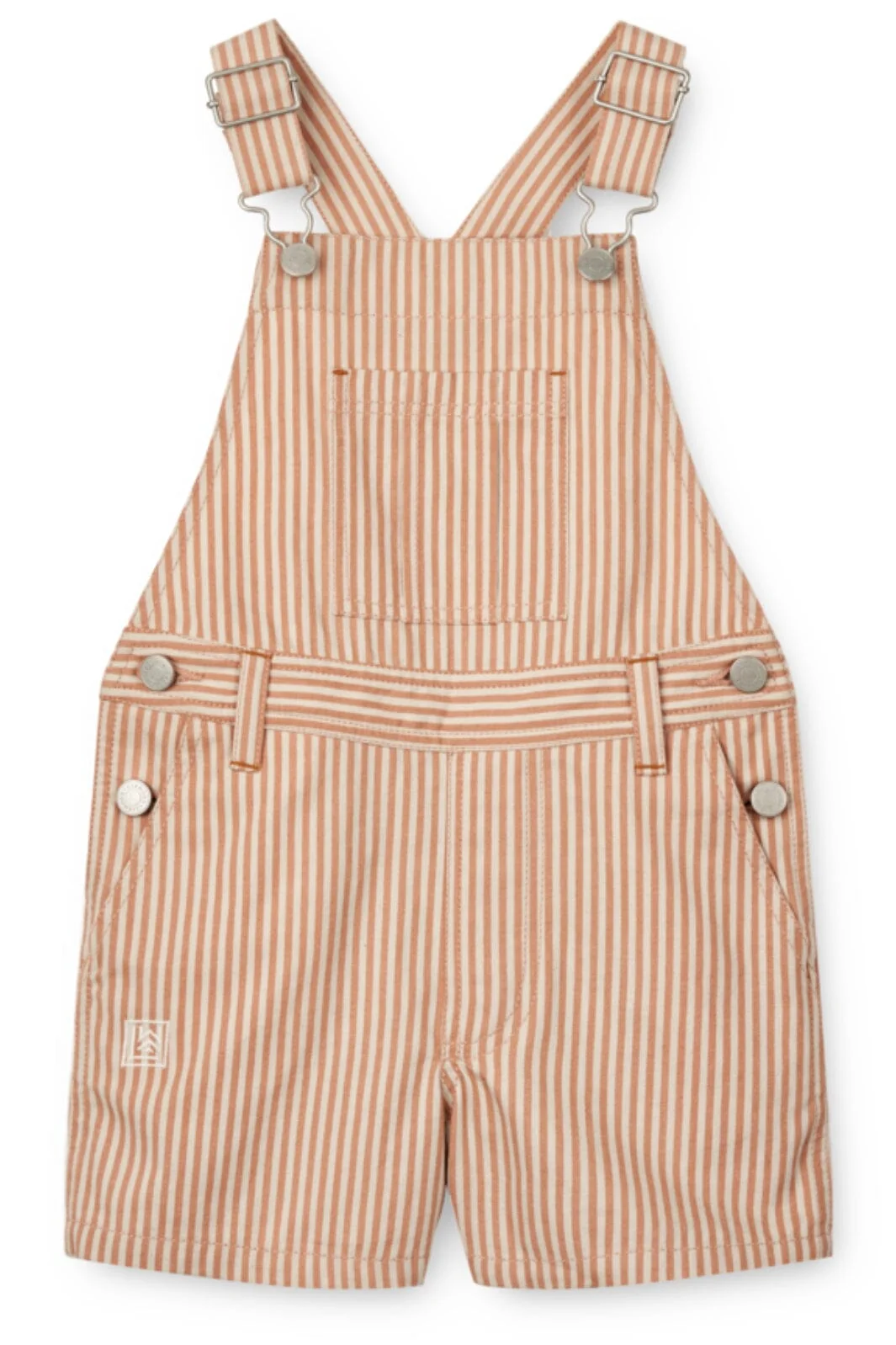 Liewood Venedict Stripe Dungaree y d stripe tuscany rose sandy