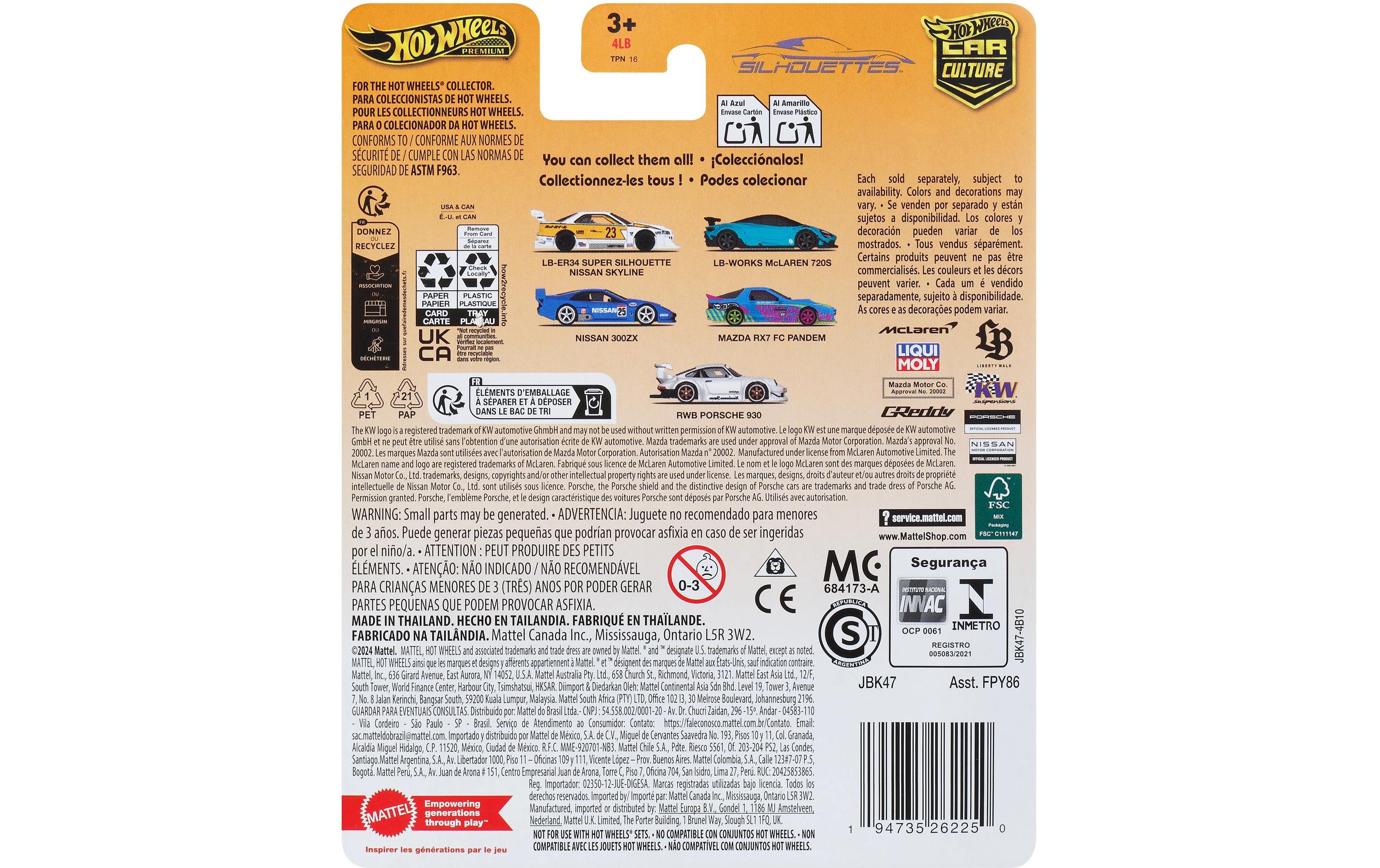 Rennwagen Hot Wheels LB Mclaren 720sSpielzeugfahrzeug