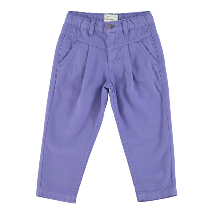Piupiuchick Pantalon Mom fit Coton Bio | Violet
